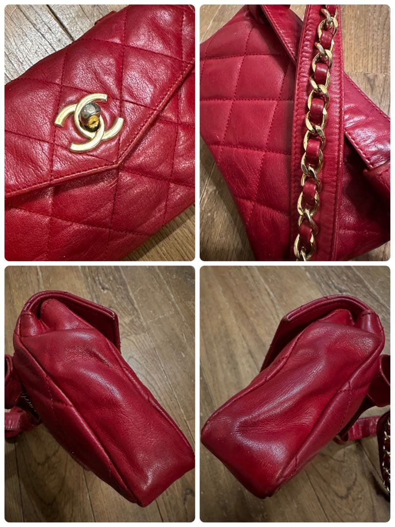 シャネル マトラッセ ピコローレ ターンロック ウエストポーチ チェーン バッグ