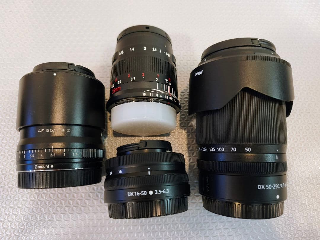 Nikon Z50 + APS-Cレンズ4本セット