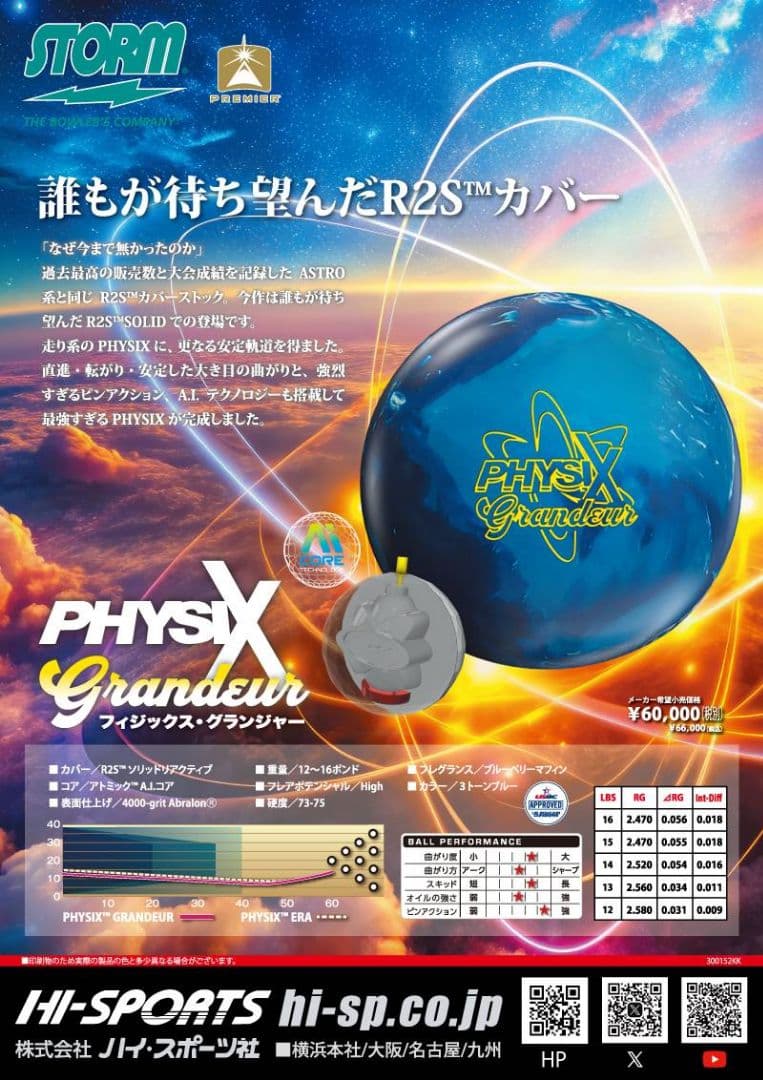 SALE！新品 storm PhysiX Grandeur 15ポンド1オンス