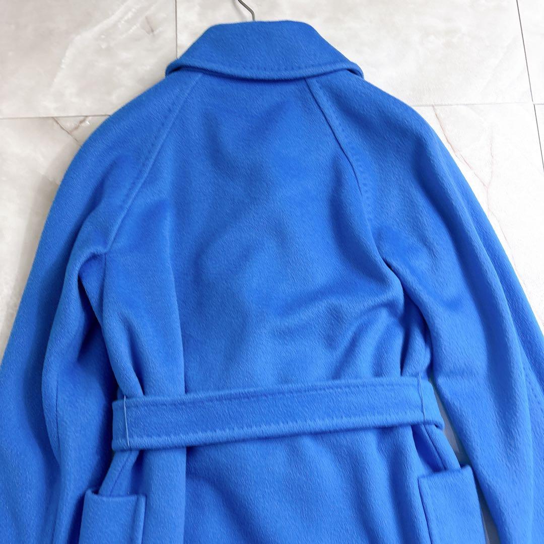 美品　マックスマーラ マニュエラ　キャメル100 ブルー　サイズ36 コート