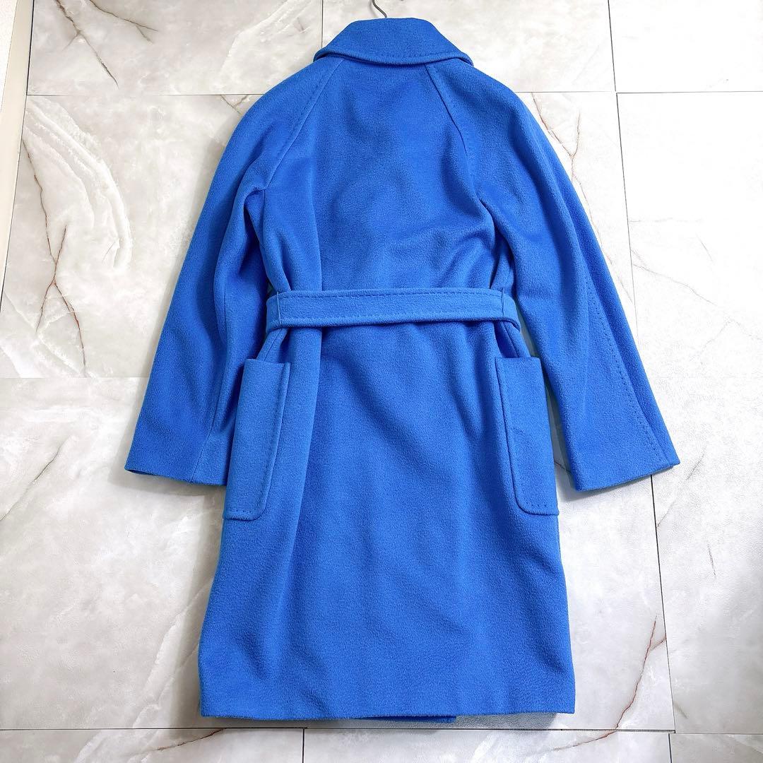 美品　マックスマーラ マニュエラ　キャメル100 ブルー　サイズ36 コート