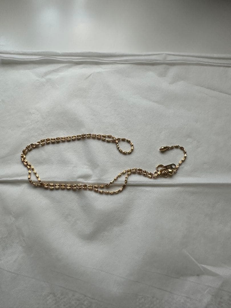 18K ネックレス　イェローゴールド　45cm