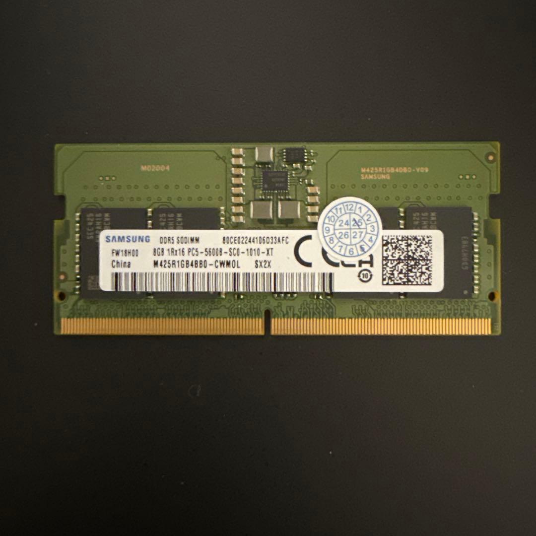 メモリー SAMSUNG DDR5 SODIMM 8GB PC5-5600