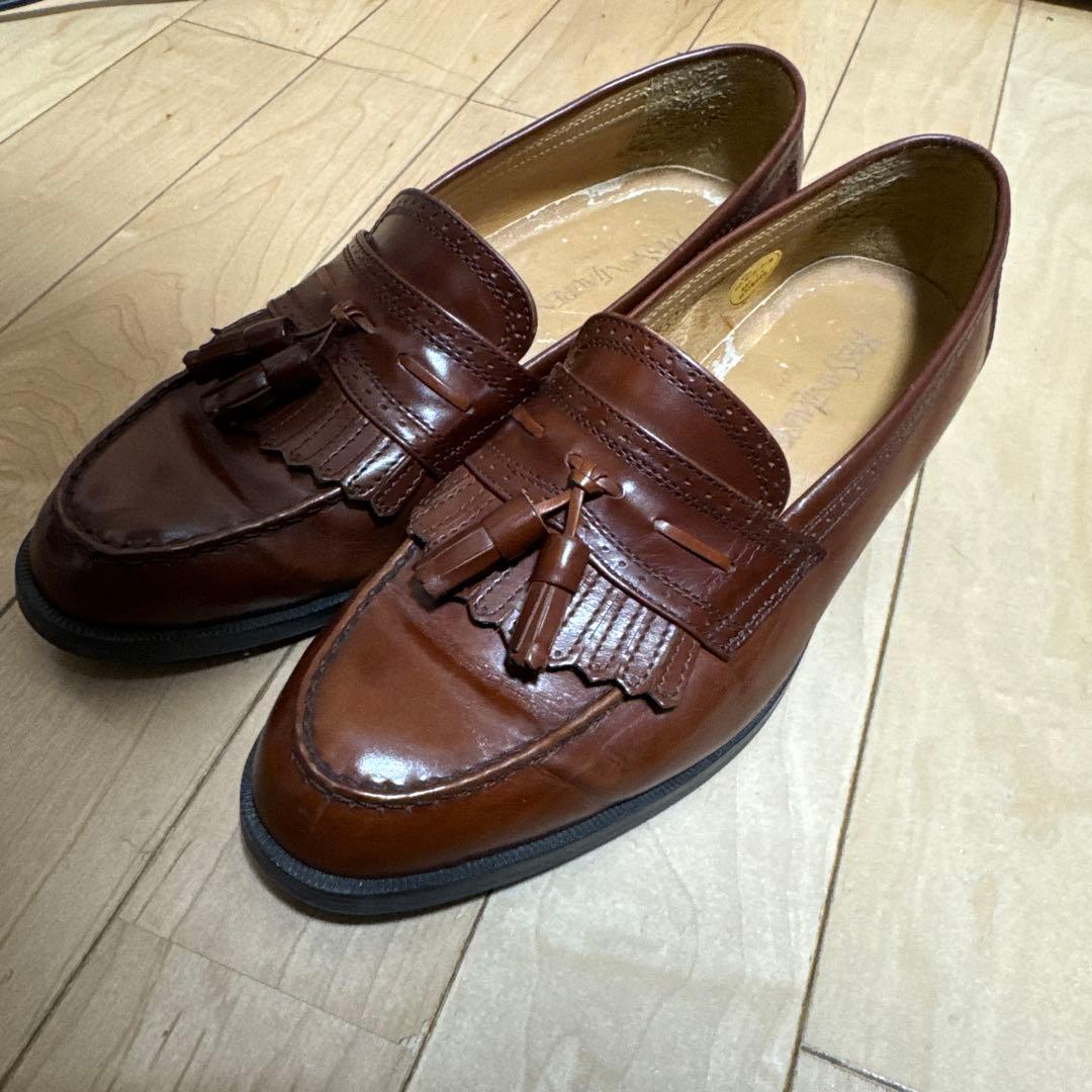 SAINT LAURENT ローファー ブラウン タッセル 25cm