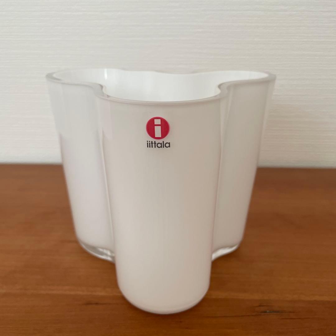 Mpico❗️ イッタラ　フラワーベース ホワイト　95mm