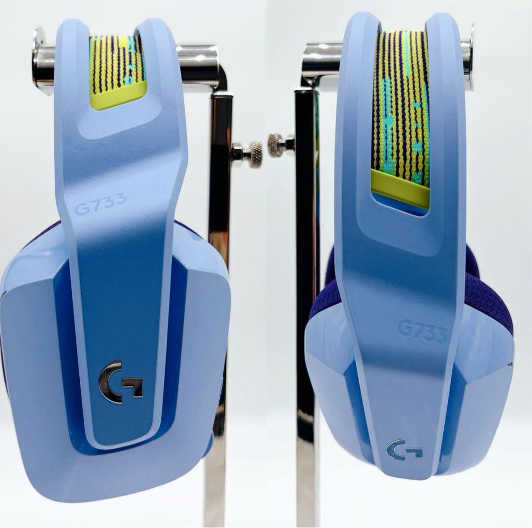 【極美品✨】ロジクール　ゲーミングヘッドホン　G733 ライラック