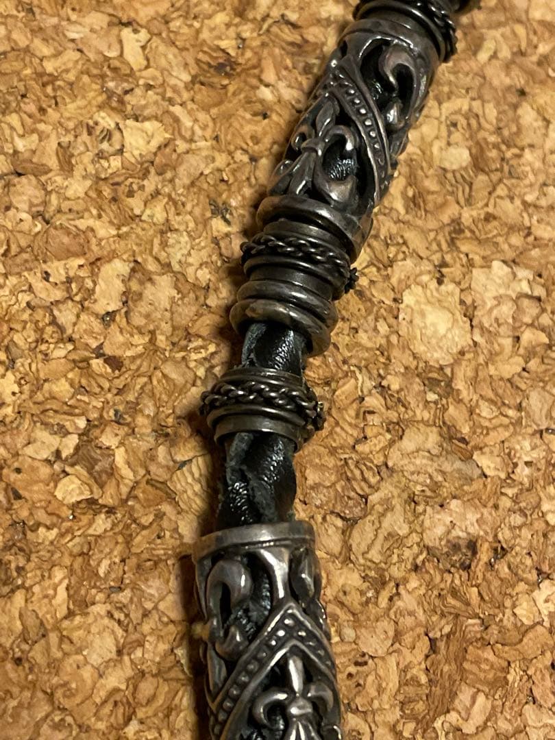 ◆感謝価格◆シルバー925×レザー◆シルバーウォレットチェーン◆