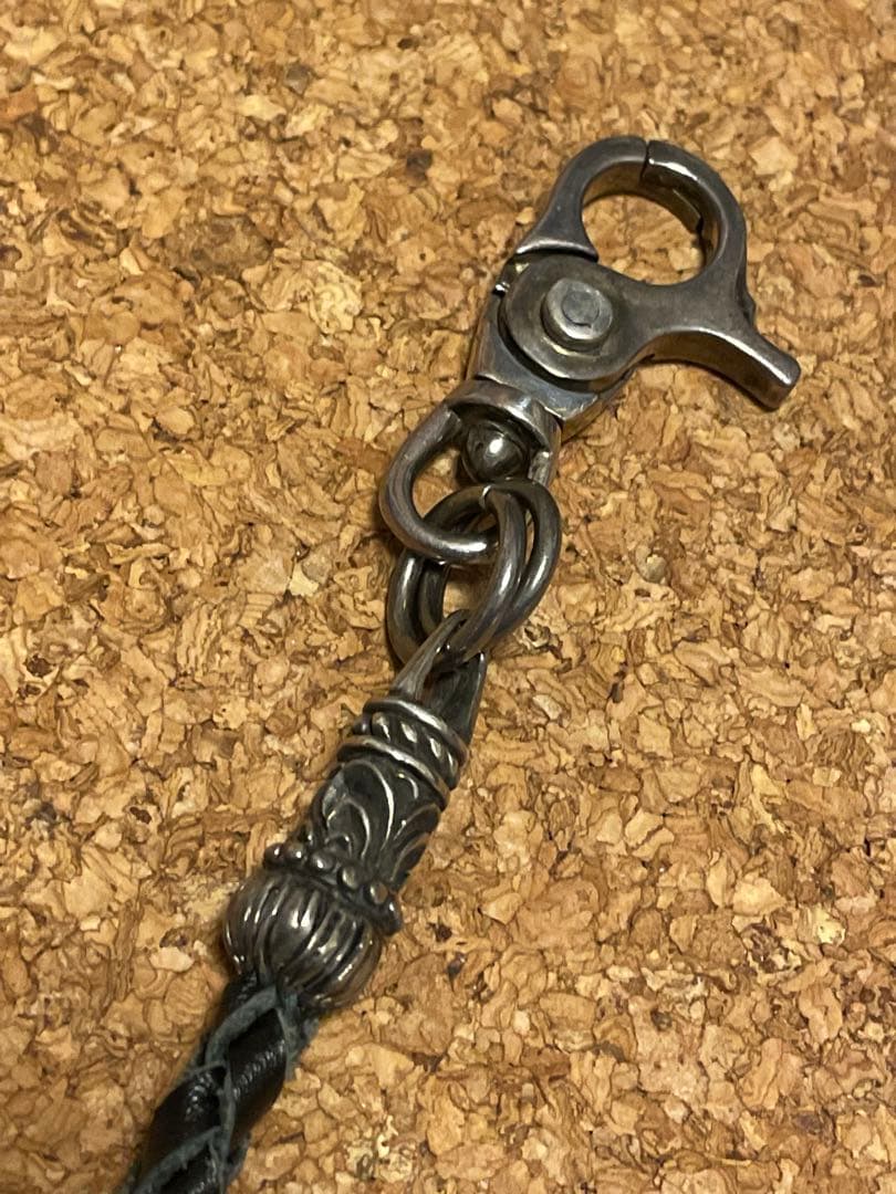 ◆感謝価格◆シルバー925×レザー◆シルバーウォレットチェーン◆