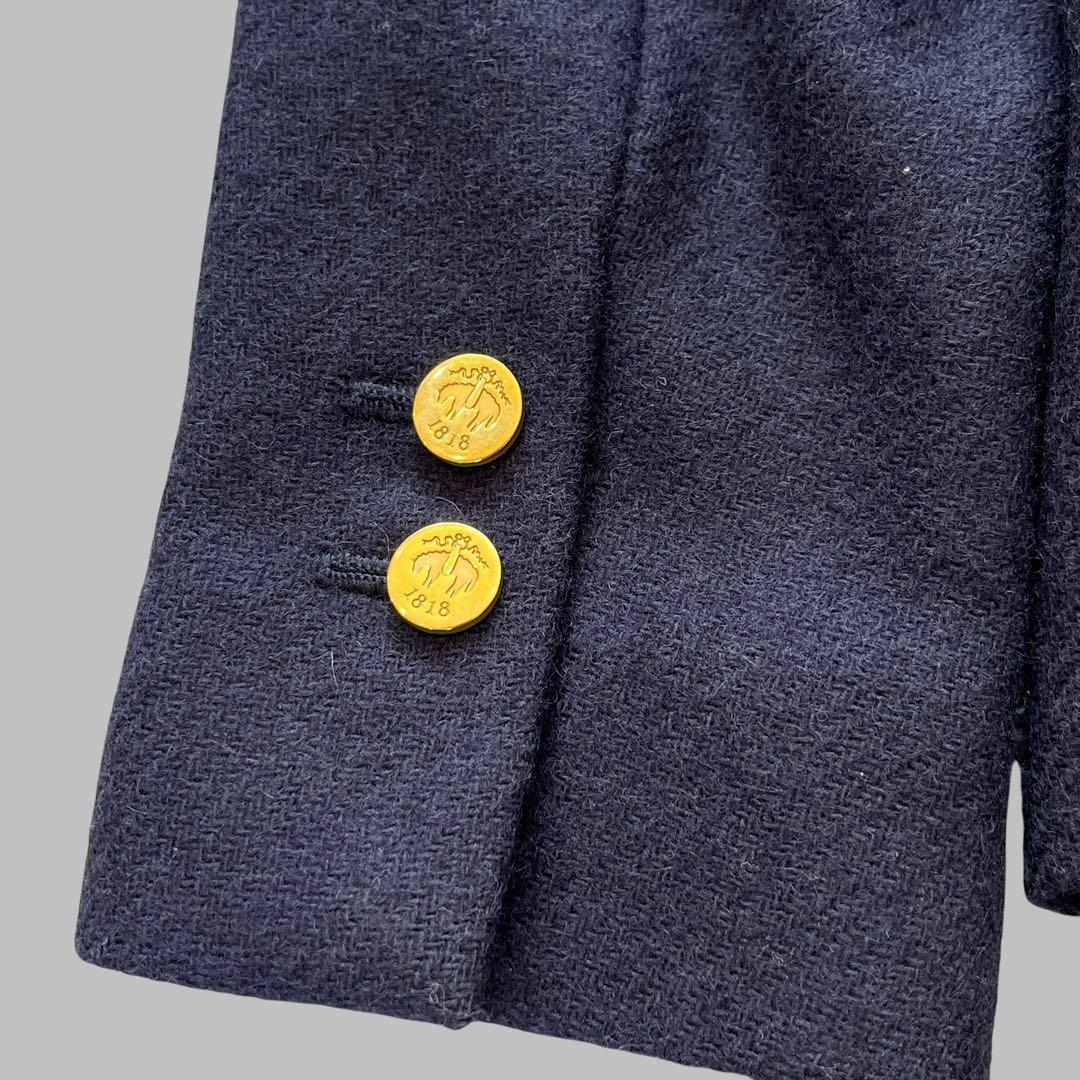 ブルックスブラザーズ ブラックフリース テーラードジャケット 紺ブレ 金ボタン