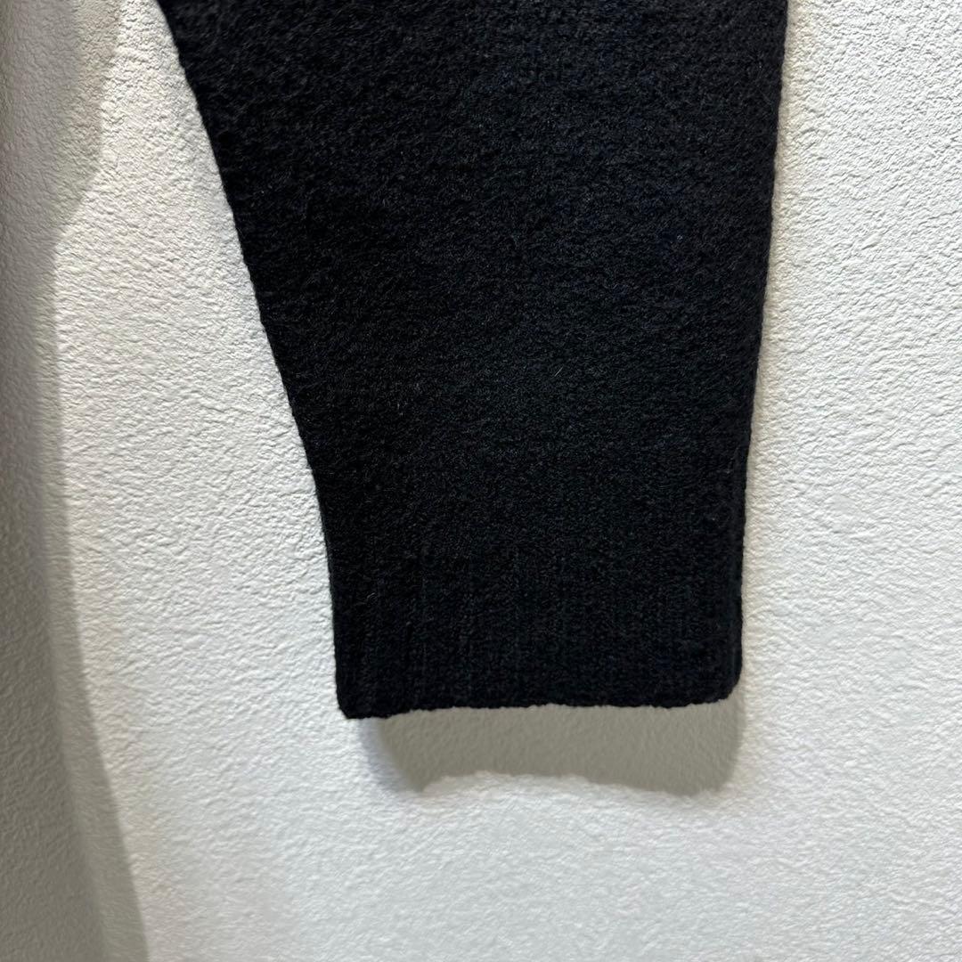 希少 JIL SANDER 上質 ウール サイドスリット クルーネック ニット