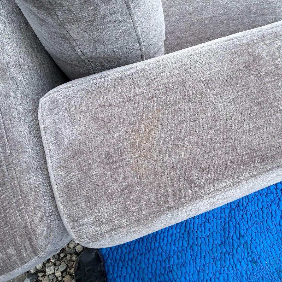 マッサデゥエ　グレー L字型ソファセット ファブリック