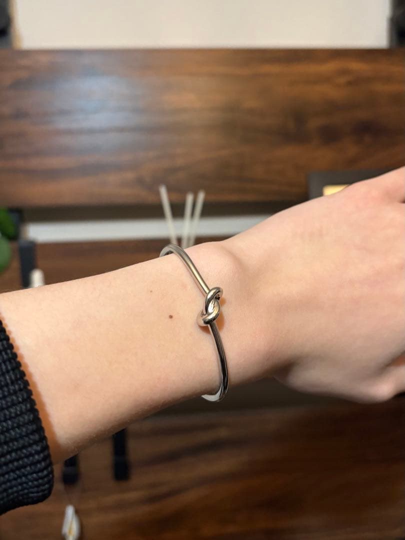 CELINE ノットバングル シルバー ブレスレット