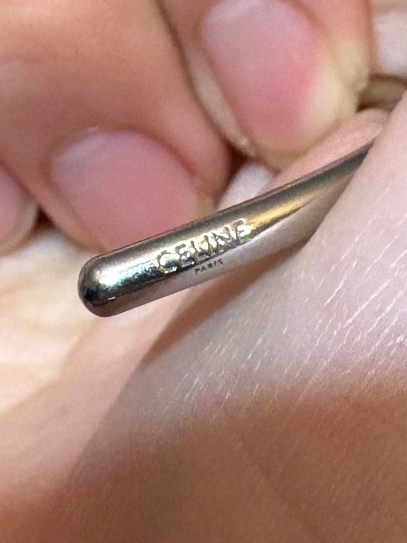 CELINE ノットバングル シルバー ブレスレット