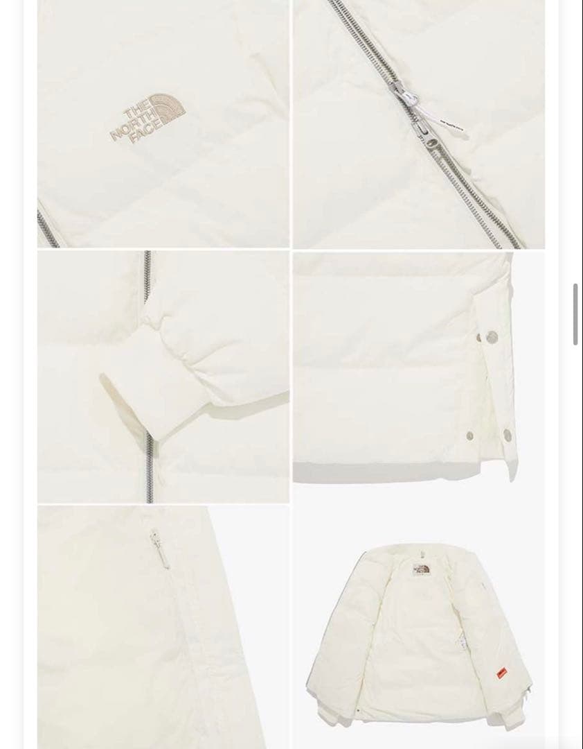 ノースフェイス　韓国　中綿ジャケット　XS ホワイト　NJ3NQ55 アウター
