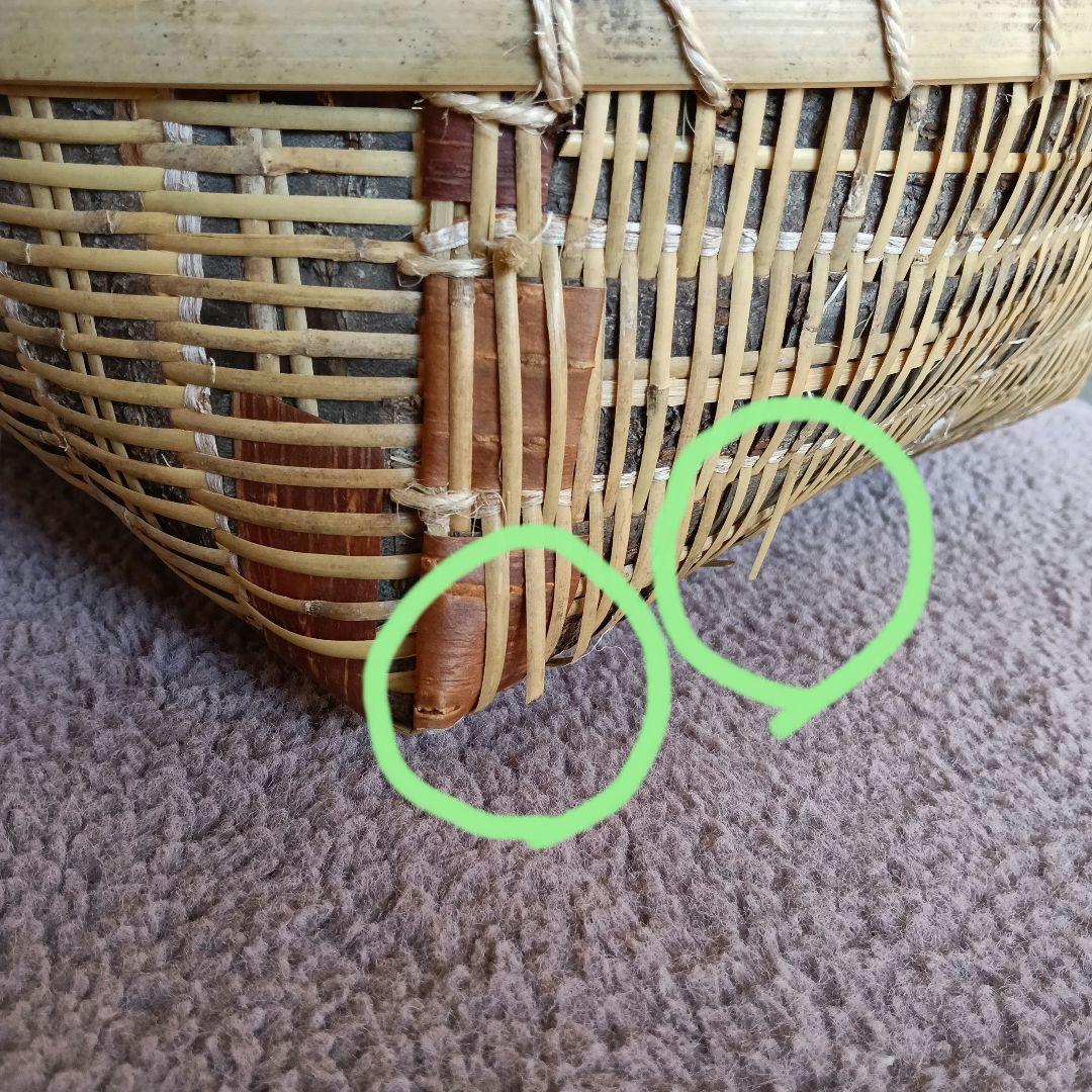 【メルカリ市　お値引き中】竹かご　肥料ふりかご