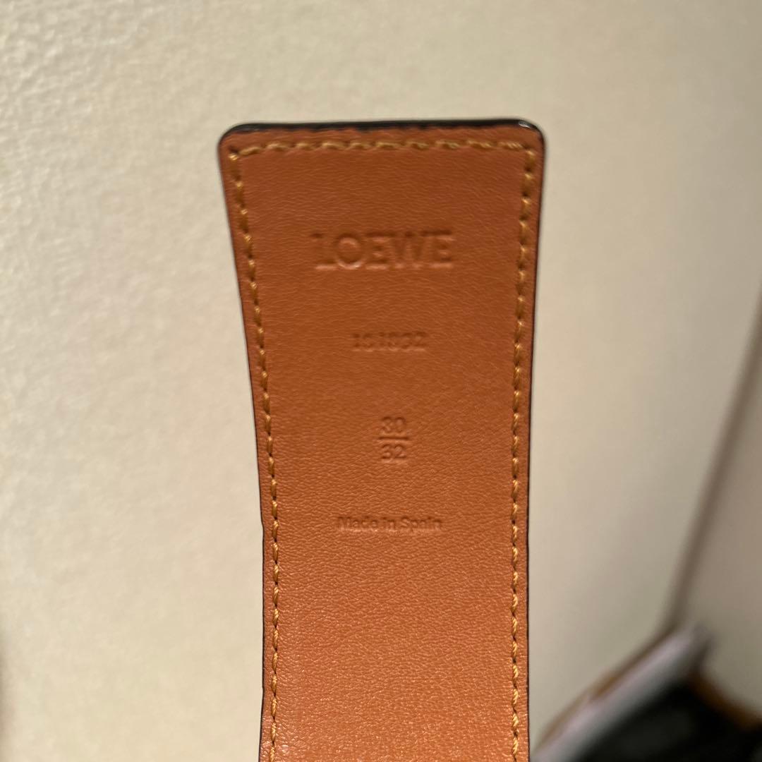 ロエベ アナグラム　リバーシブルベルト 80