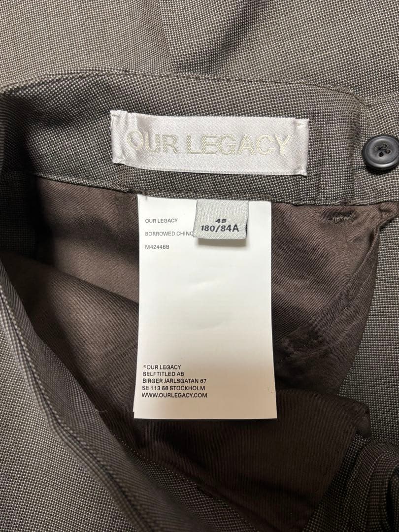 パンツ OUR LEGACY BORROWED CHINO 24AW 48