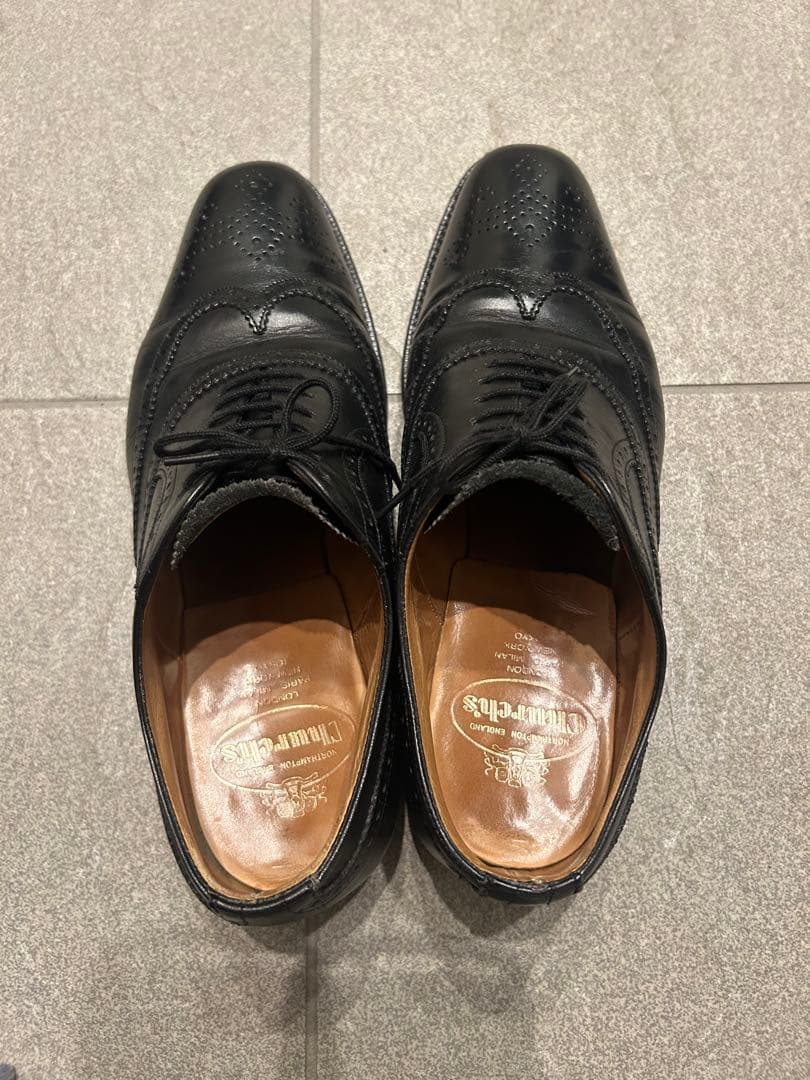 Church’s/チャーチ・ウイングチップ革靴（サイズ:UK6）