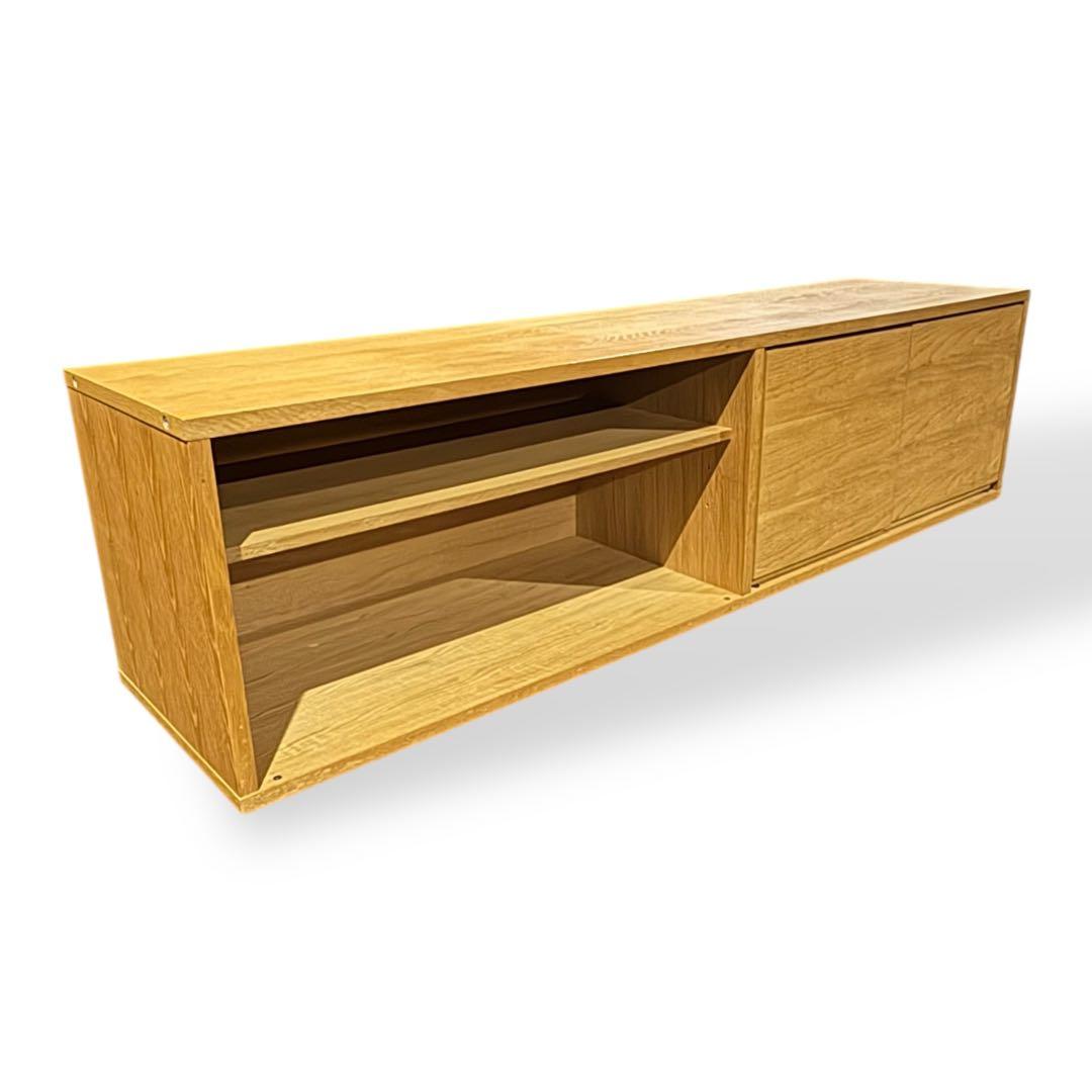 無印良品 オーク材 テレビボード 幅1625mm ナチュラル シンプルデザイン