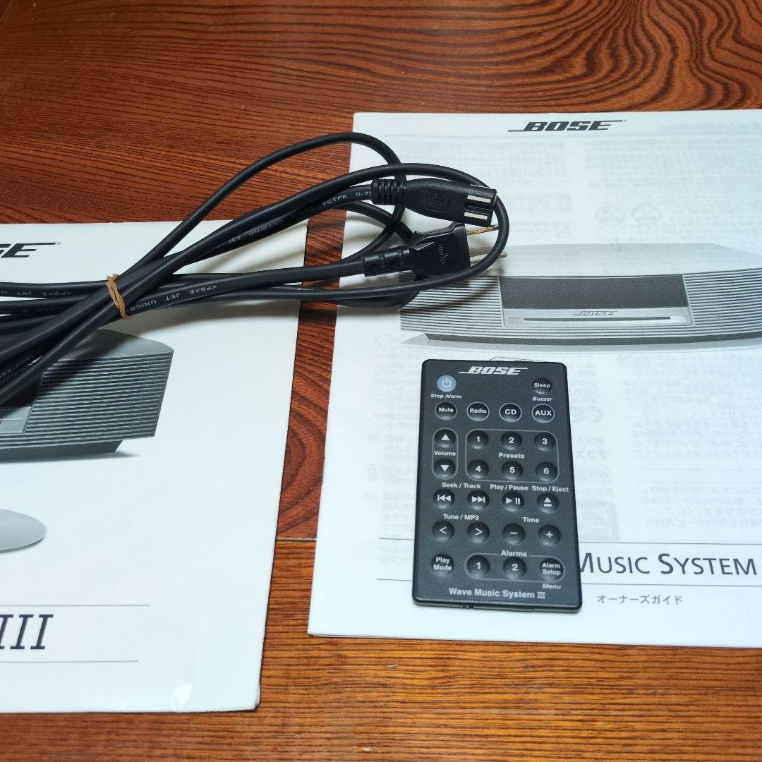 BOSE Wave Music System Ⅲ完動品純正リモコン純正コード取説
