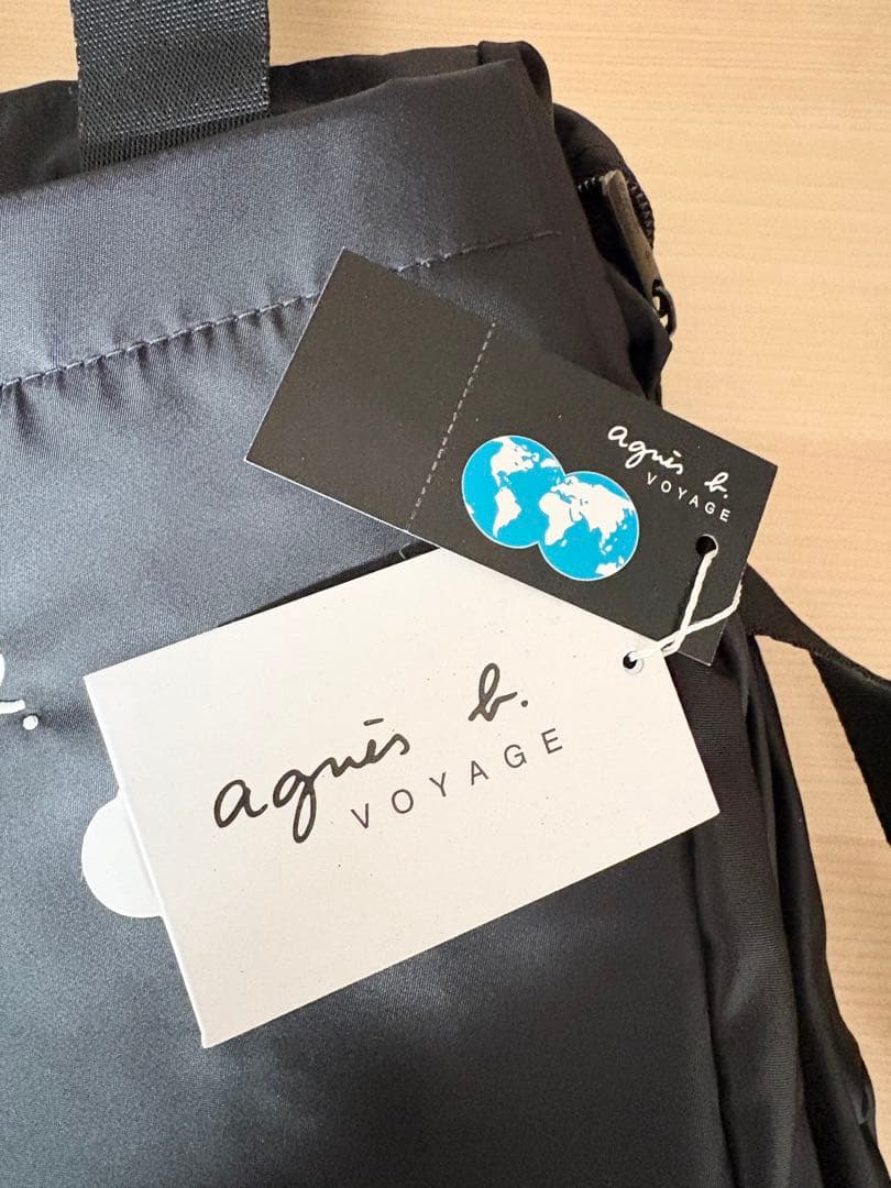 新品未使用 アニエスベー マザーズバッグ 2Wayバッグ　ブラック シート付き