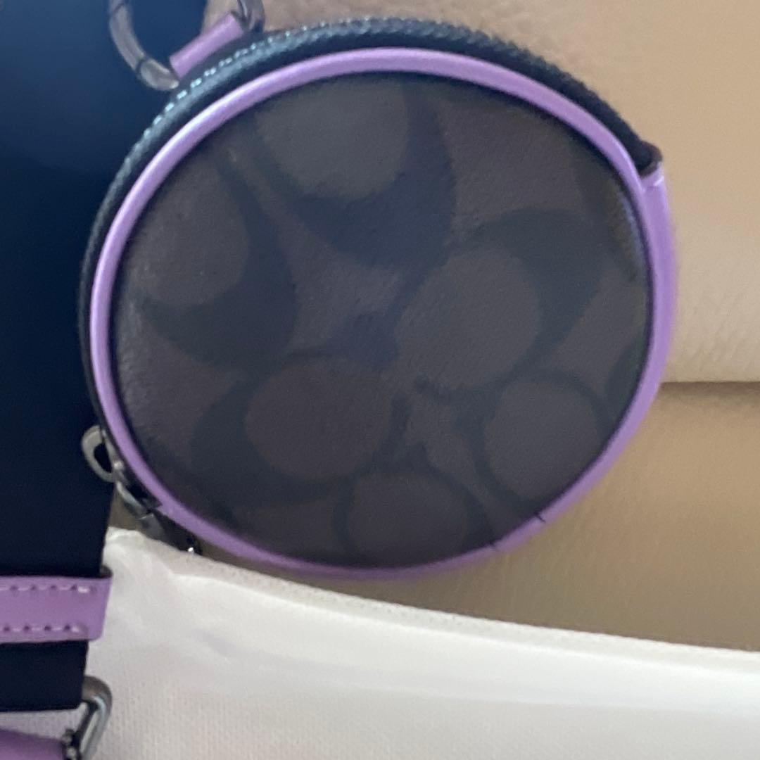 COACH パープル ボディバッグ