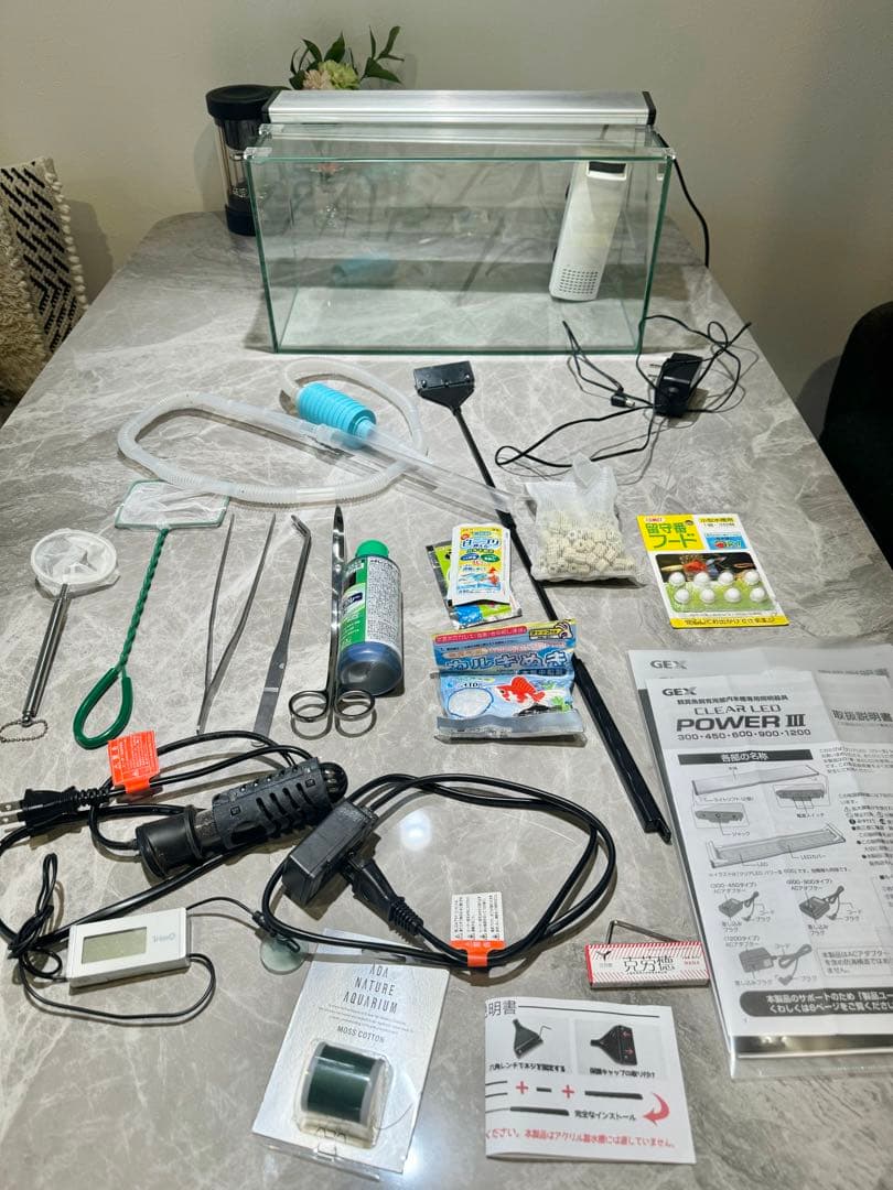 GEX クリアLED POWER III 450 水槽20点セット