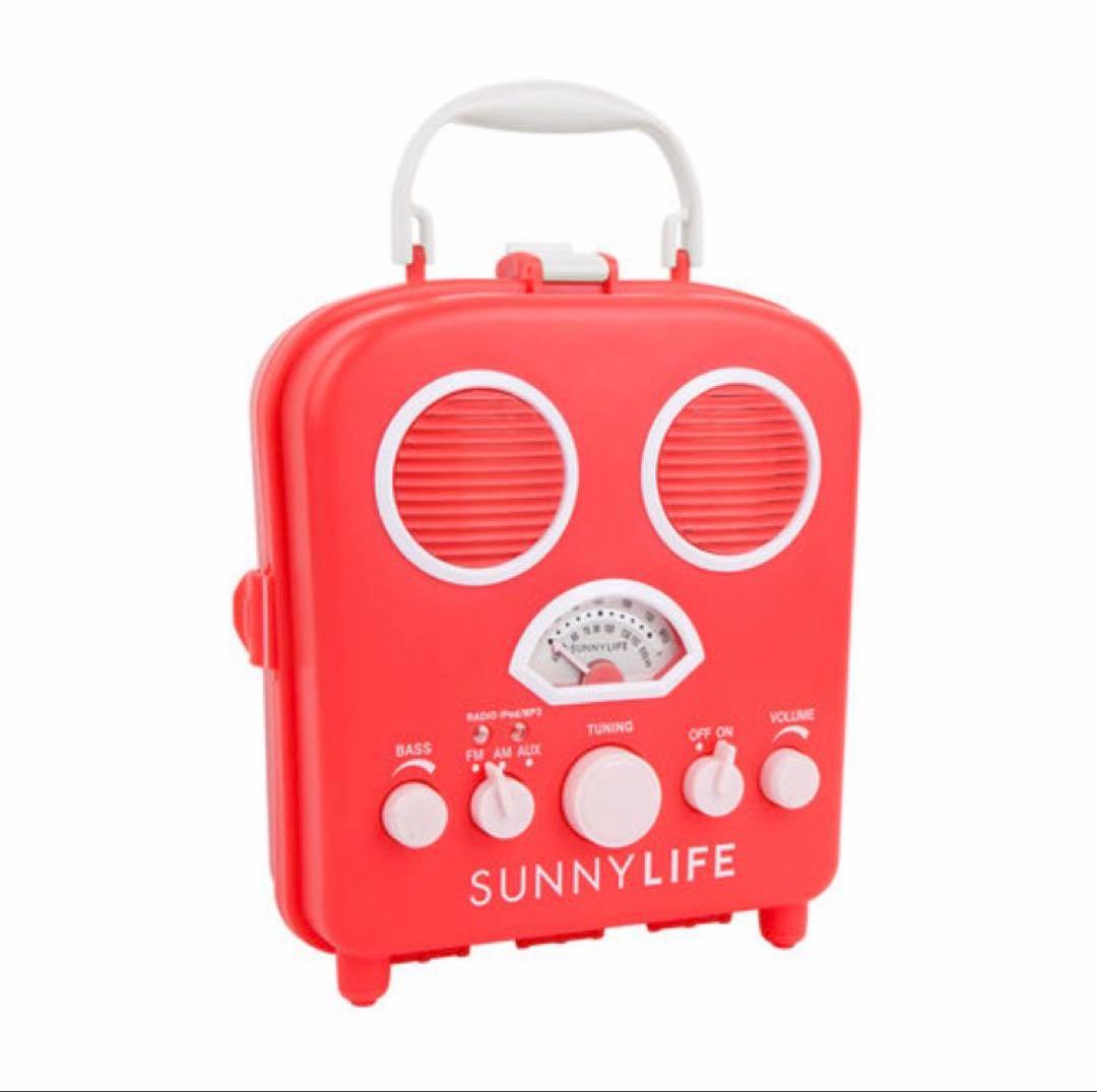 国内入手困難SUNNYLIFE（サニーライフ）ビーチステレオスピーカー／レッド