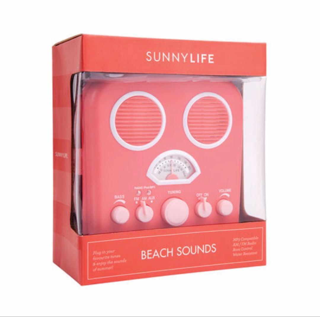 国内入手困難SUNNYLIFE（サニーライフ）ビーチステレオスピーカー／レッド
