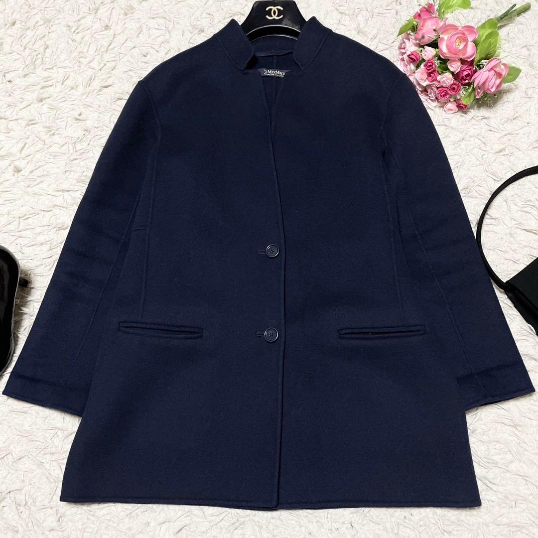 極美品● MaxMara マックスマーラ クチートアマーノ コート ウール 38