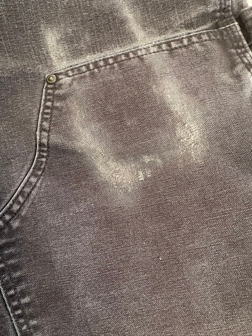 Carhartt ダブルニー パンツ ダークブラウン 雰囲気◎ 鬼フェード