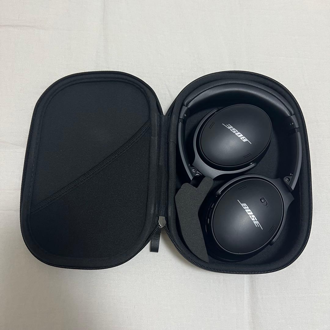 【美品】QC45 Bose ワイヤレスヘッドホン ケース付き ブラック
