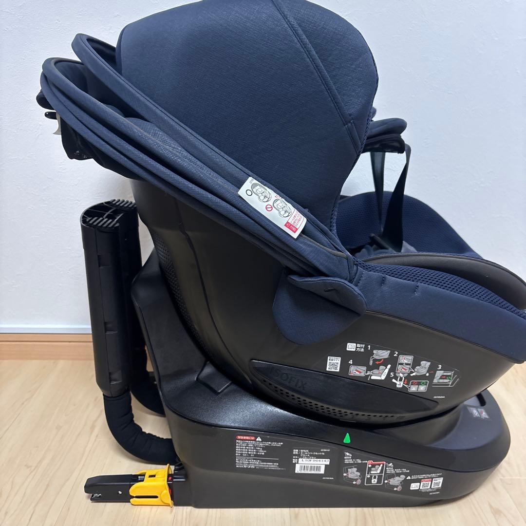 【美品 数回使用】エールベベ クルット5i グランス ISOFIX 新生児