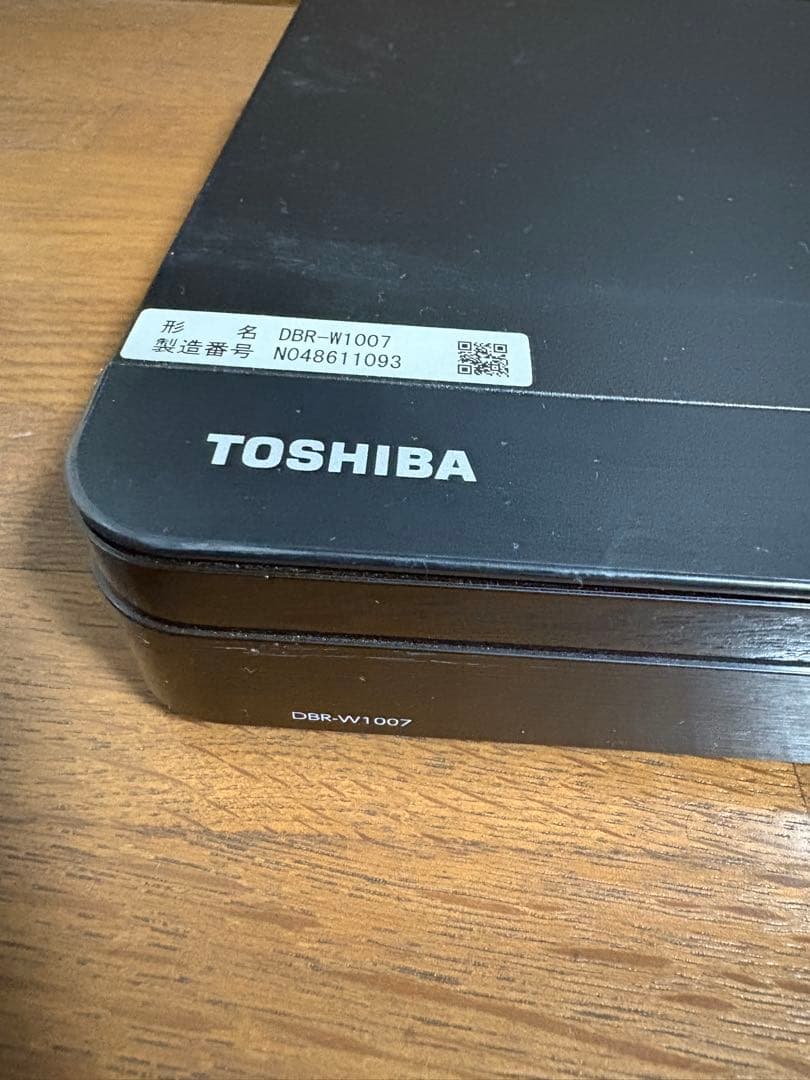 東芝HDD＆ブルーレイディスクレコーダー　DBR-W1007