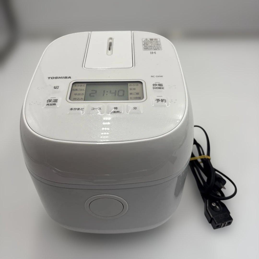 超美品　東芝 炊飯器　RC-5XW IH 3合 2025年製 ホワイト
