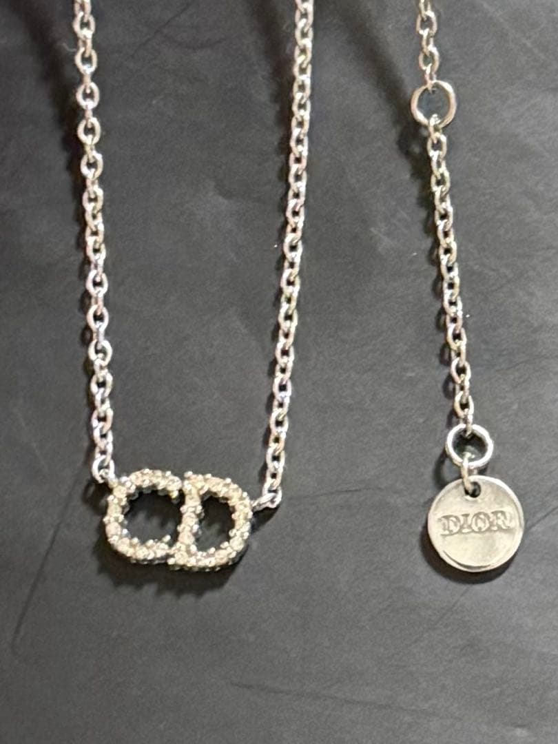 DIOR CD ネックレス　シルバー