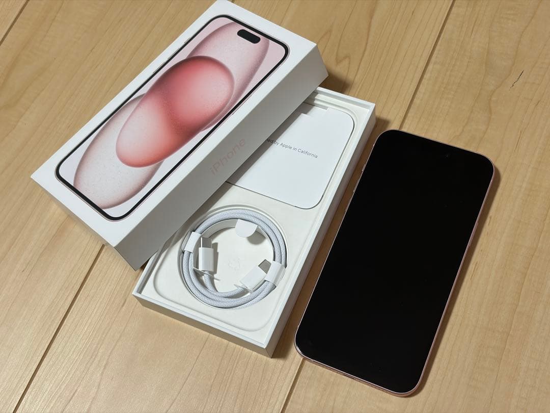 【美品】iPhone15Plus ピンク 128GB