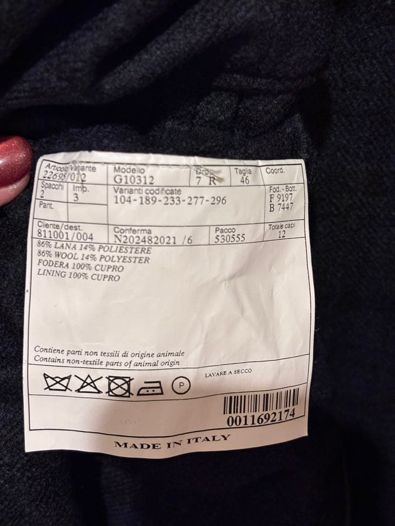 Belvest ベルヴェスト　テーラードジャケット　46