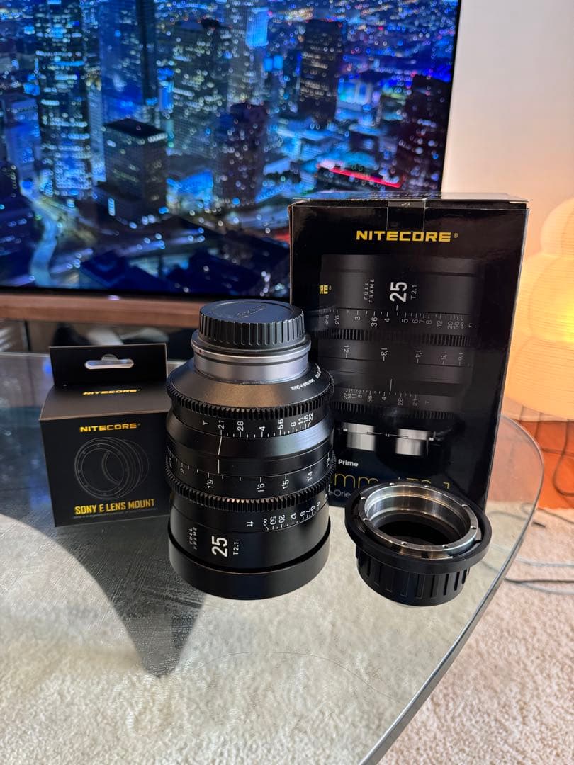 Nitecore 25mm T2.1 EF-mount | PL シネマレンズ