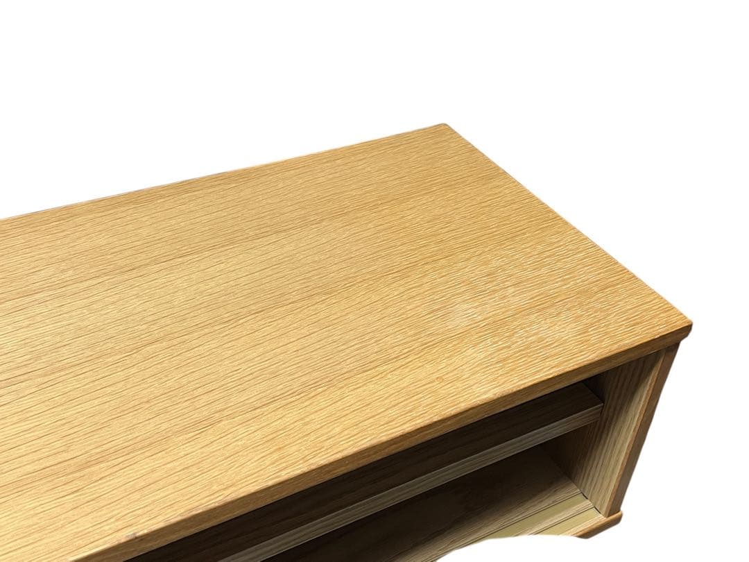 無印良品　オーク材 AVラック薄型（引戸）　テレビボード 幅110