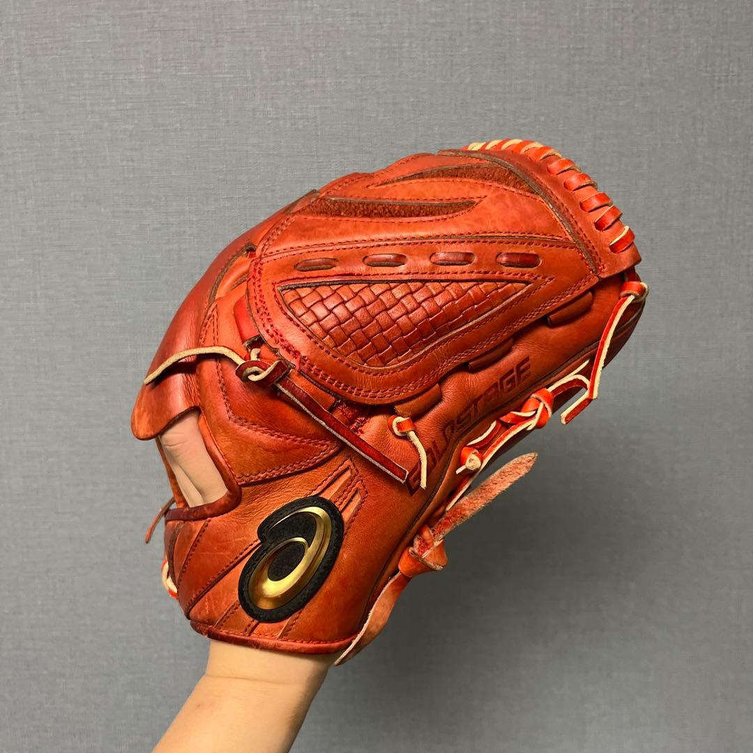 1146 アシックス キップレザー 型抜群 即戦力 硬式 投手用グローブ