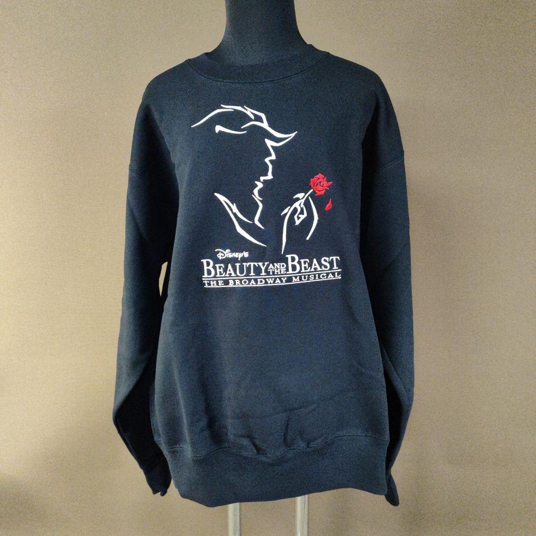 【タグ付き】90s Disney 美女と野獣 トレーナー 裏起毛