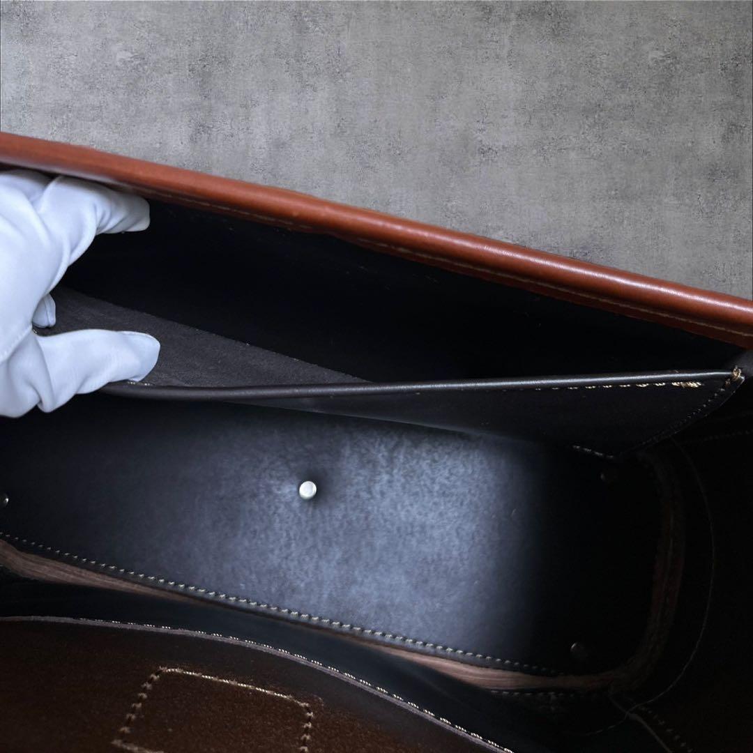 C332/HERZ ヘルツ バッグ ブラウン レザー 2way ビジネス