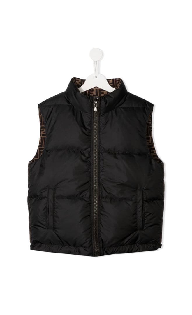 フェンディ　キッズ　ダウンベスト　リバーシブル　ジュニア　レディース　165