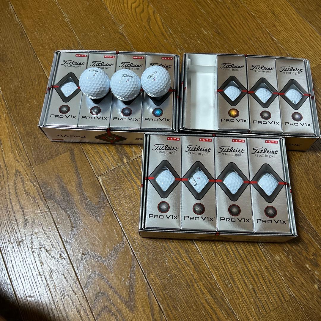 タイトリスト Pro V1x ゴルフボール 未使用です3ケース販売してます