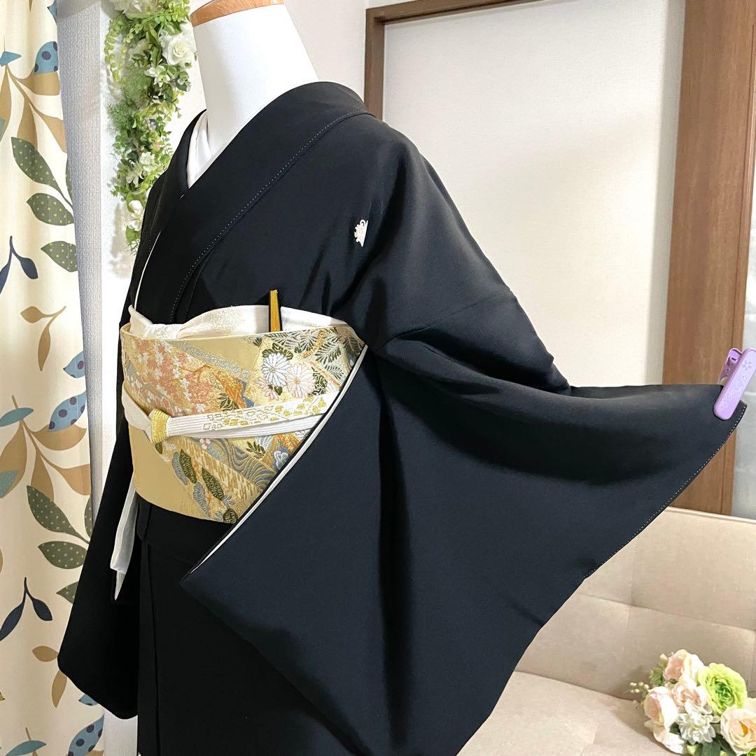 黒留袖 親族 結婚式 披露宴 母 袋帯 フルセット 袷 着物 和装 ウェディング