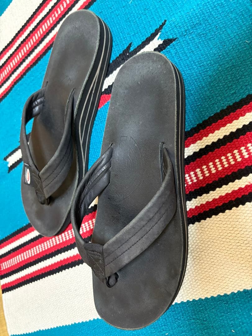 レインボーサンダル　カリフォルニア製　角張ったロゴ刻印　サンクレメンテ工場