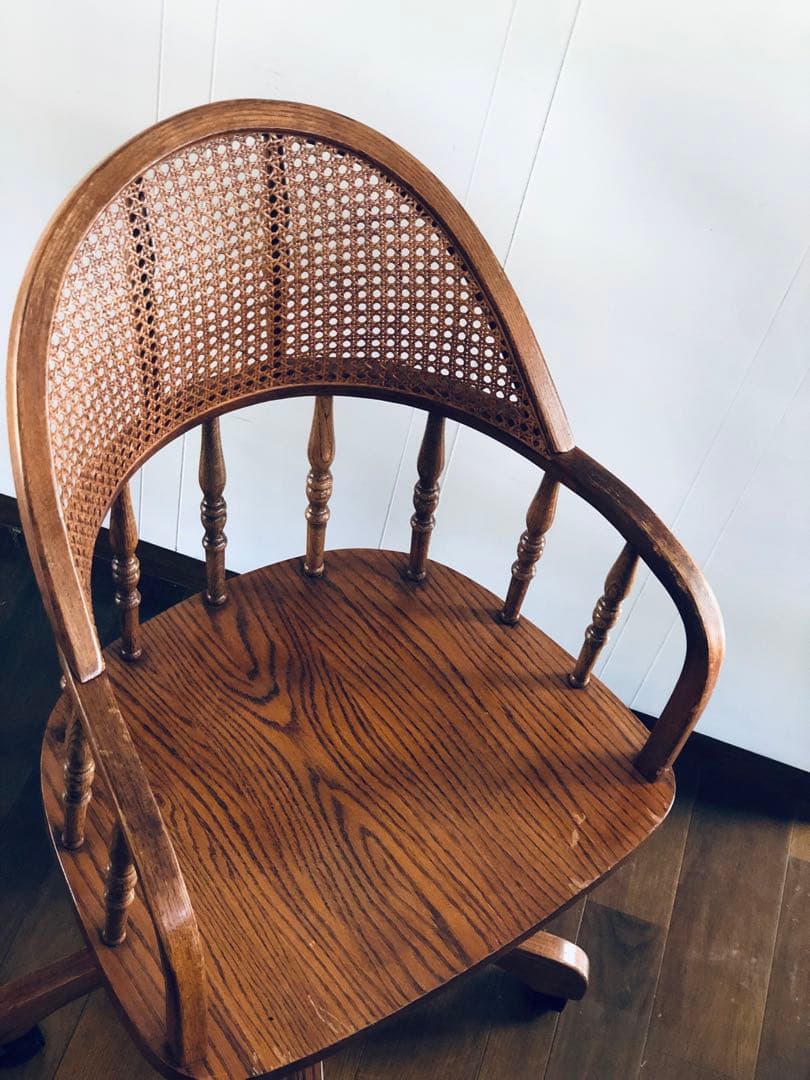 ラタン 木製【 アメリカ製】アンティーク ベントウッド チェア
