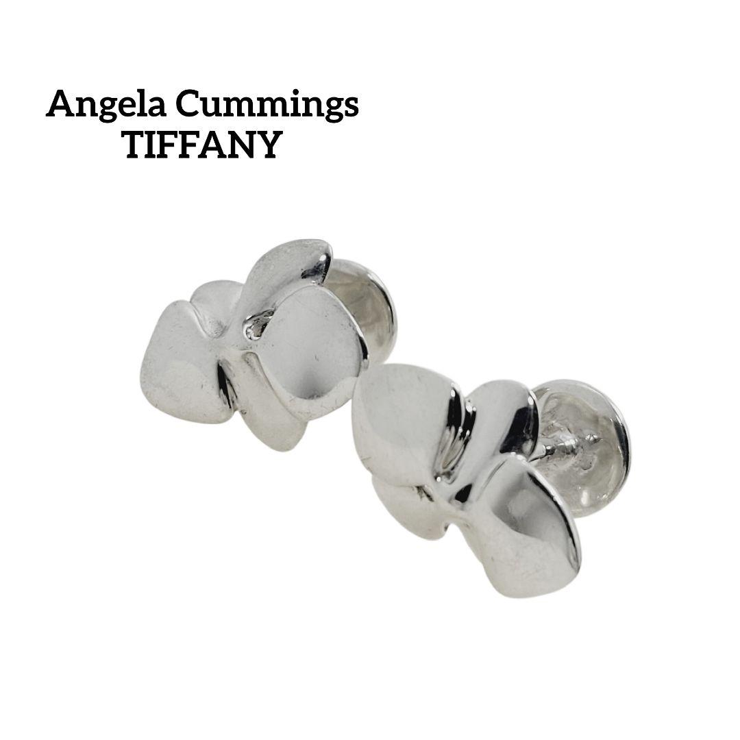 【美品】アンジェラカミングス カフリンクス リーフ 925 シルバー
