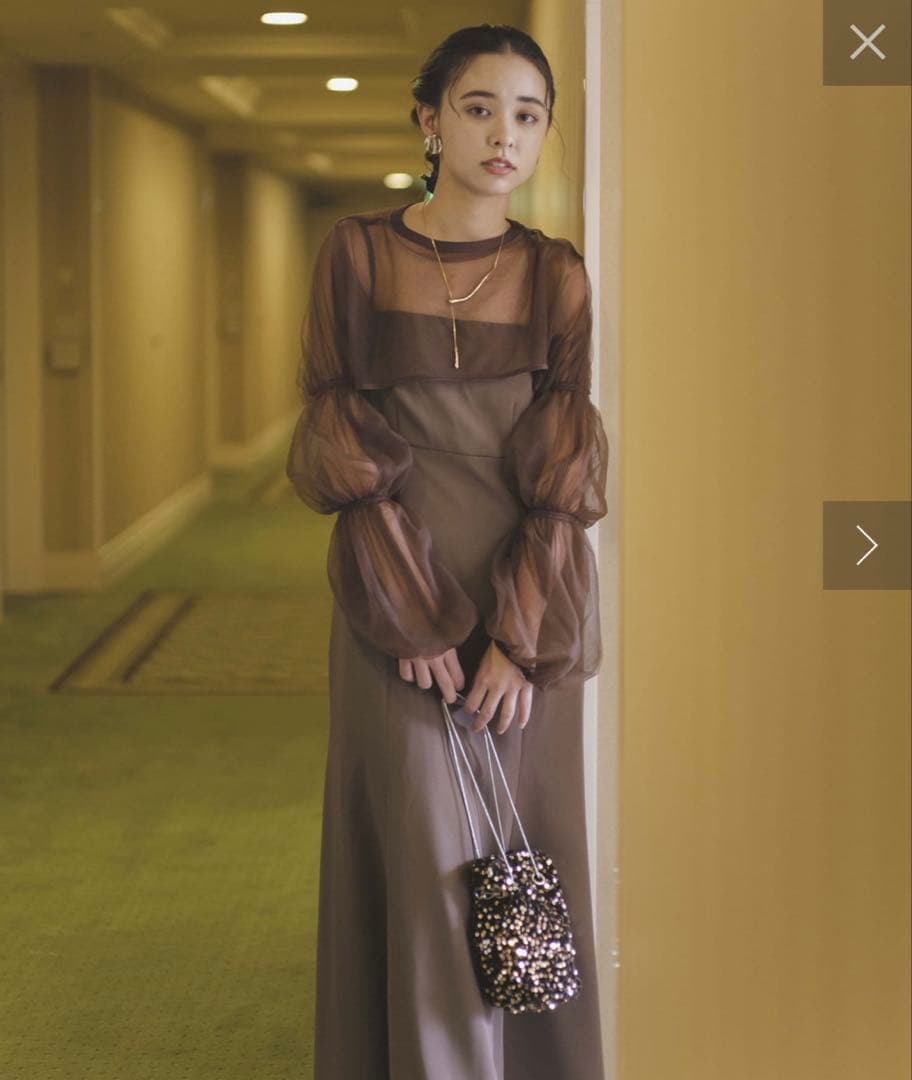 Kastane オケージョンドレス/結婚式 ブラウン